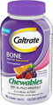 Caltrate Chewables 600 +D3 Plus Minerals Calcium and Vitamin D, Sugar Free, Cherry, Orange and Fruit Punch, 90 Count...