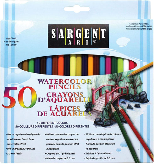 Sargent Art Sa227273 Watercolor Pencils 50/Pkg-...