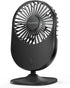 Desk Fan, Small & Quiet, USB Powered Table Fan, Rechargeable Battery Operated Fan, 3 Wind Speeds Powerful Mini Fan, Personal Portable Fan for Offi...