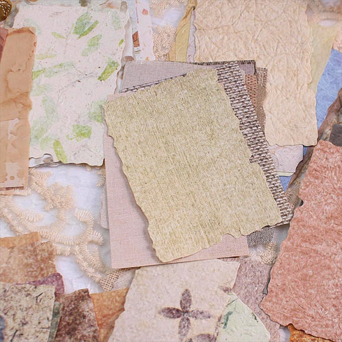 168 Sheets Small Textured Scrapbook Paper and 3D Embossed Collage Paper,6 Assorted Pack Deckled Edge Paper for Junk Journal Supplies, Mixed Media,...
