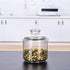 13.5oz Small Acrylic Storage Jar, Airtight Lid with Silicone Sealing Ring, Ideal Canister Container for Sugar, Tea, Spices, Herbs, Shells, Bath Sa...