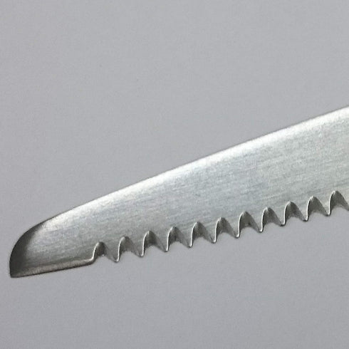ALLEX Cardboard Cutter Tool Japanese Stainless Steel 5 Inch, Corrugated Cardboard and Styrofoam Cutter, Made in JAPAN, Serrated Sharp Blade, Yello...