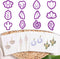 Guiqulai 12 Shapes Floral & Leaf Clay Cutters, Spring Flower Shape Polymer Clay Earrings Cutters, Cactus Clay Cutters for Earrings Making, Small C...