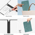 SAYEEC Whiteboard Notebook Portable Dry Erase Board with 3 Colors Fineliner Pens Blue PU Cover Erasable Handheld White Board Reusable Drawing Note...