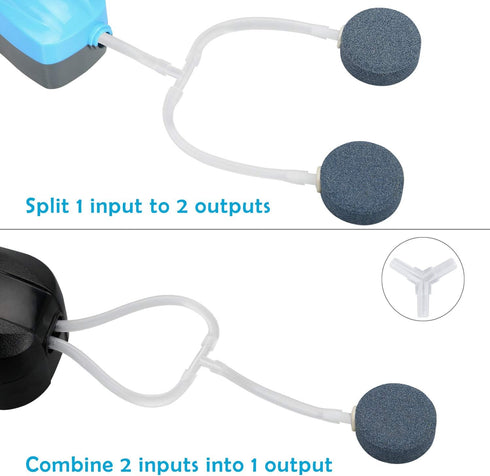 Pawfly Aquarium Airline Tubing Connectors Plastic Inline Valve, 40-Piece...