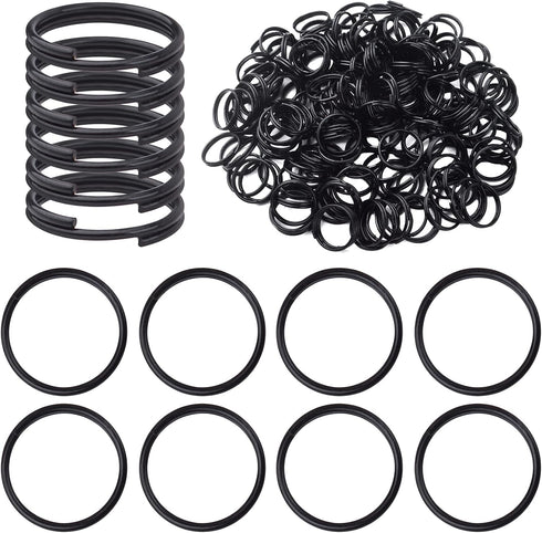 BronaGrand 200pcs 10 mm Split Rings Alloy Double Loop Jump Rings Keychain Ring Connectors for DIY Arts Crafts Organization Home Car Office Keys At...