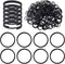 BronaGrand 200pcs 10 mm Split Rings Alloy Double Loop Jump Rings Keychain Ring Connectors for DIY Arts Crafts Organization Home Car Office Keys At...