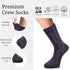 BELINO 6 Pairs of Men's Socks, Men's Dress Socks, Classic Cotton Dress Socks for Mens, Business Socks 7/10...