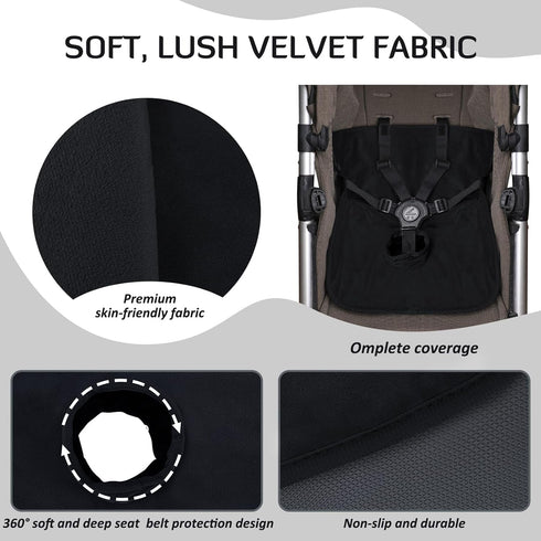 INFANZIA Dry Seat, Car Seat Protector Waterproof Carseat Liner Potty Training Toddlers, Baby and Infants, Piddle Pad for Carseats Strollers (Black...