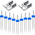 15 Pieces Sewing Machine Twin Needle Double Stretch Twin Needle Pins with 2 Pieces 9 Groove Pintuck Presser Foot for Household Sewing Machine Acce...
