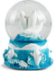 Elanze Designs Beluga Whales Tabletop Dresser Nightstand Figurine Decoration 100MM Sturdy Glitter Water Wind Up Musical Snow Globe Plays Tune Let ...