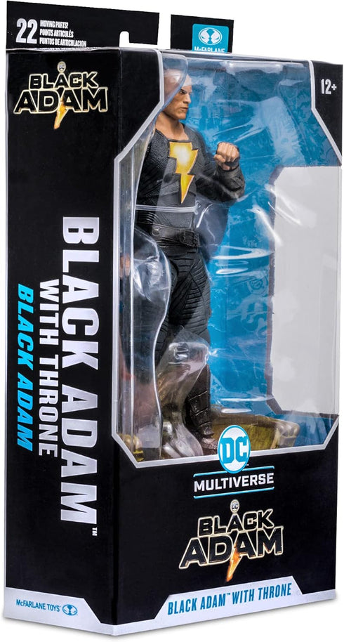 McFarlane - DC Black Adam Movie 7 Figures - Black Adam Variant with Throne...
