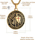 HZMAN Knights Templar Put On The Whole Armor of God Ephesians 6:13-17 Red Cross Design Stainless Steel Necklace for Men...