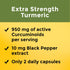 Nature Made Extra Strength Turmeric Curcumin with Black Pepper, 1000mg extract (950mg Curcuminoids) per serving, Supports Healthy Inflammation Res...