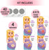40 Cute Baby Shower Games - Scratch Off Lottery Ticket Raffle Cards - 4 Winners & 4 Loser Designs...