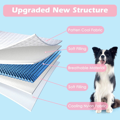 Dog Cooling Mat, Premium Lightweight Pet Cooling Blanket Bed Cover for Dogs, Cat, Puppies | Ice Silk Cooling Pad for Dogs Furniture Protector | Ma...