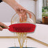 EZ Kitchen Dish Squeegee Kitchen with Silicone Food Strainer Long Grips Non-Slip Scrapers for Pots, Pans, Bowls, and Countertops, 2-Pack, Red...