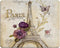 Eiffel Rectangle Gaming Mousepad Vintage Paris Themed Bluish Brown Eiffel Tower Mouse Pad Mouse Mat for Computer Desk Laptop Office 9.5 X 7.9 Inch...