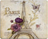Eiffel Rectangle Gaming Mousepad Vintage Paris Themed Bluish Brown Eiffel Tower Mouse Pad Mouse Mat for Computer Desk Laptop Office 9.5 X 7.9 Inch...