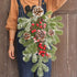 BESTOYARD Artificial 21.7in Christmas Teardrop Swag Pine and Pinecone Teardrop Door Swag Decoration for Holiday Wall Door Window Decor...