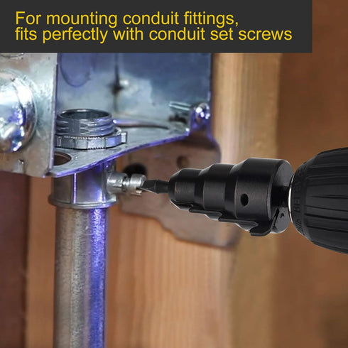 Conduit Reamer, Pipe Reamer Tool with Improved Bit Retention, Reaming Screwdriver for 1/2-Inch, 3/4-Inch and 1-Inch Conduit Pipe, Deburring and Ch...