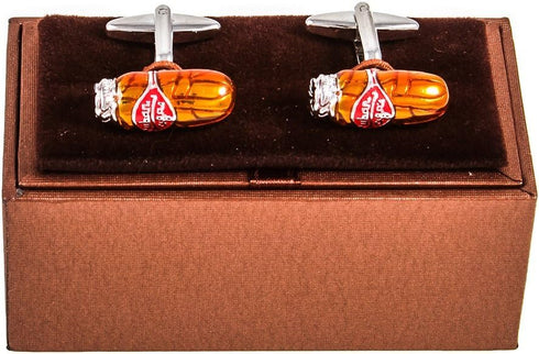 Cuban Cigar Pair Cufflinks in a Presentation Gift Box & Polishing Cloth...