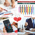 45 Pcs Employee Appreciation Gifts Ballpoint Pen with Stylus Tip Motivational Pen Heart Stress Balls Mini Foam Keychain Inspirational Gifts for Te...