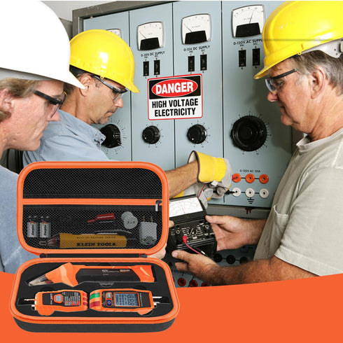 Hard Case for Klein Tools ET310 AC Circuit Breaker Finder Electric Tester & 80016 Tool Kit & RT250 GFCI Outlet Tester and Accessories Electrical T...