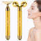 2-IN-1 Electric Face Massager Roller 24k Golden Face Roller, 3D Roller and Unique Crescent Shape Facial Roller Massager Kit Arm Eye Nose Massager ...