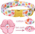 ARING PET Valentine's Day Dog Collar-Cute Dog Collar with Felt Flower, Adjustable Cotton Heart Dog Collars Pet Collars with Metal Buckle...