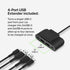 Belkin Boost?Charge™ 30W Fast Car Charger, Compact Design w/USB-C Power Delivery Port, 4-Port USB Power Extender, Universal Compatibility for iPho...