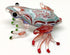 Frog Miniature Figurines Animals Hand Blown Color Glass Art Collectible Gift Decorate 3" (Red Green)...
