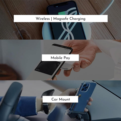 Swappable Ultra-Thin Phone Grip - Convertible Grip Holder Fits Most iPhone and Android Cases, Strap Holder Compatible with Wireless Chargers and C...