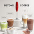 Zulay Kitchen Tornado Whisk Milk Frother Handheld - Coffee Frother Wand With Stand - Triple Whisk Hand Held Drink Mixer - Electric Stirrer Frothin...