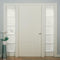 No. 918 Emily Sheer Voile Rod Pocket Door Sidelight Curtain Panel, 28" x 72", Eggshell...