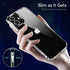 JJGoo Compatiable with iPhone 12 Case and 12 Pro Case Clear, Transparent Shockproof Phone Case, Slim Anti-Scratch Hard PC Back Protective Cover Bu...