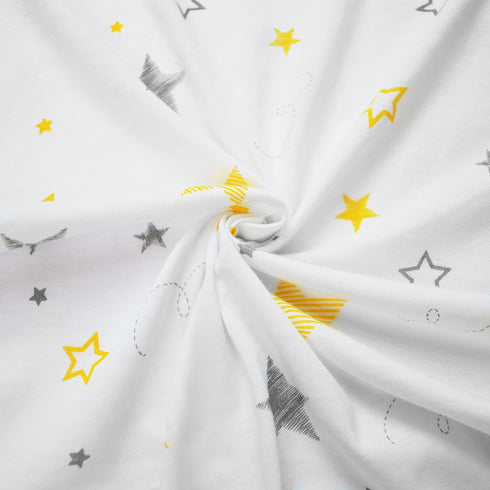 American Baby Company Crib Bedding Bundle Set, a 100% Cotton Fitted Standard Crib Sheet and a Fitted Contoured Changing Table Pad Cover, Golden Ye...
