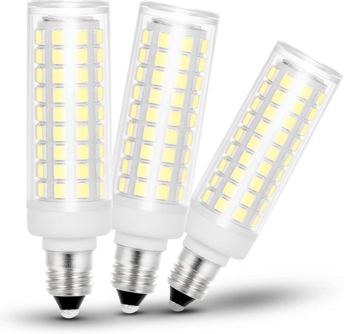 JD E11 Led Candelabra Bulbs 75 Watt Equivalent Dimmable, E11 7W 750LM Daylight White 6000K, T3 T4 JD E11 120V Mini Candelabra Base for Ceiling Fan...