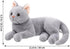 Gadpiparty Stuffed Cats Plush Cat Doll, Realistic Soft Plush Cat Toy for Adults, Stuffed Animals Cat Doll(Grey, 12 Inch) Cat Stuffed Animals...