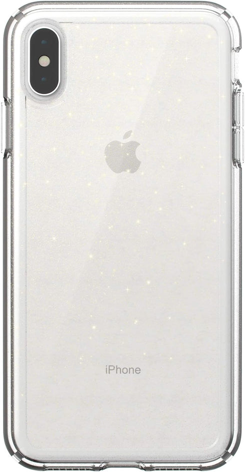 Speck Products GemShell Glitter iPhone Xs Max Case, Clear with Gold Glitter/Clear...