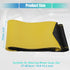 uxcell Yellow Black Fit 14.6-15.2 Inch 37-38.5cm Dia Car Hand Sewn Yellow Stitches Steering Wheel Cover Universal Stitch on Wrap Comfortable Faux ...