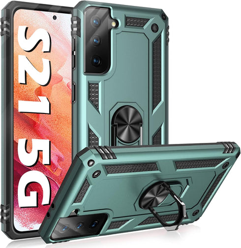 Case for Samsung Galaxy S21 5G Case Rugged Military Grade Heavy Duty Armor Shockproof Anti-Drop Galaxy S21 Phone Case Holder Kickstand Shell for S...