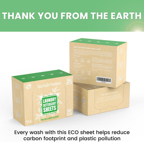 Laundry Detergent Sheets Up to 180 Loads, Fresh Linen Scent, Eco-Friendly Liquidless Laundry Detergent Strips for Travel & Home, Easy to Use, Plan...
