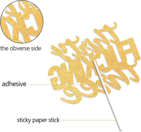 Thirty Three Happy Birthday Cake Toppers 33rd Birthday Cake Toppers 33 Years Old Anniversary Party Decorations Supplies...