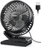 GEHEN 3-Speed Clip-On Fan with Sturdy Clamp & Strong Airflow, USB-Powered for Easy Cooling, Ultra-Quiet Operation Ideal for Bedroom, Office, & Str...