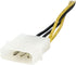 StarTech.com 6 Inch 4 Pin to 8 Pin EPS Power Adapter with LP4 - F/M - ATX to EPS Power Adapter (EPS48ADAP), Black...