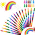 30 Pcs Stackable Crayons, Stacking Crayons Bulk, Rainbow Party Favors Mini Crayon Packs, Kids Colorful Buildable Crayon for Children Toddlers Draw...