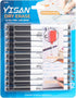 YISAN Magnetic Dry Erase Markers Ultra Fine Tip,0.7mm, Extra Fine Point, Whiteboard Markers with Erasers, Low Odor, for School Office Home,Black,7...
