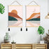 Boho Prints Wall Art Bedroom Aesthetic,16x24 In Set of 2 Wood Magnetic Poster Hanger Framed Wall Canvas Art,Hanging Picture Frame Sun and Moon Wal...