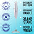 Zulay Kitchen Powerful Double Whisk Milk Frother Handheld - Foam Maker With Stand - Whisk Drink Mixer for Coffee, Mini Foamer for Latte, Matcha, F...